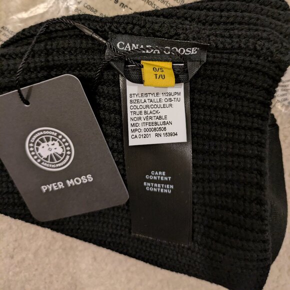 Canada Goose x Pyer Moss Merino Wool Balaclava / Toque, BLACK - Picture 5 of 13